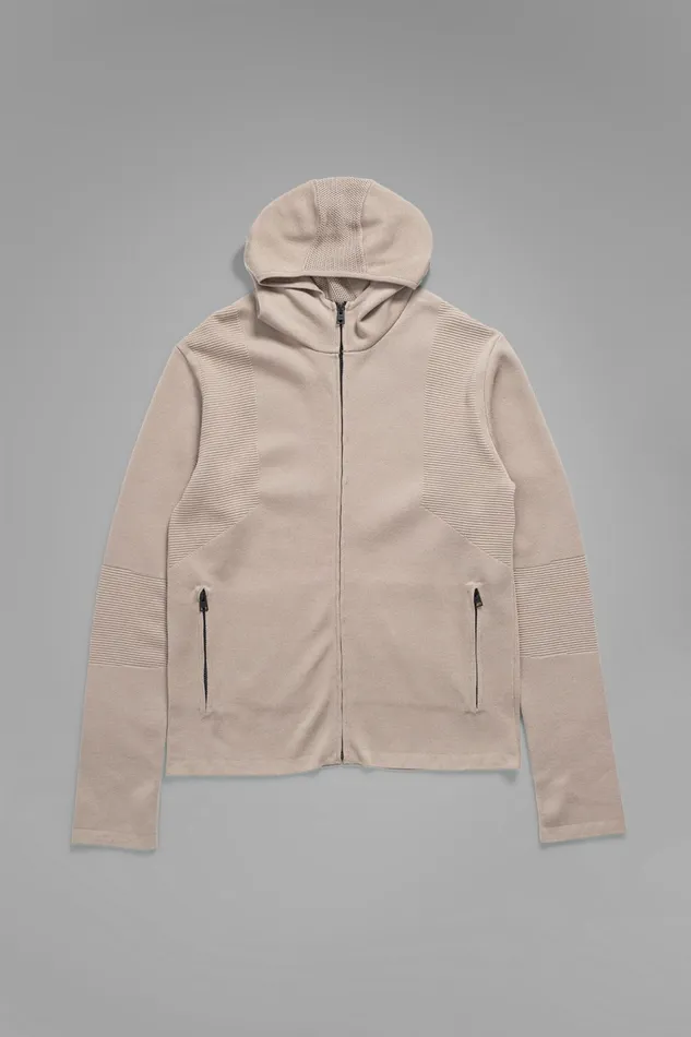 Men Aero Hooded Tech Jacket Utility Khaki Norse Projects Knitwear