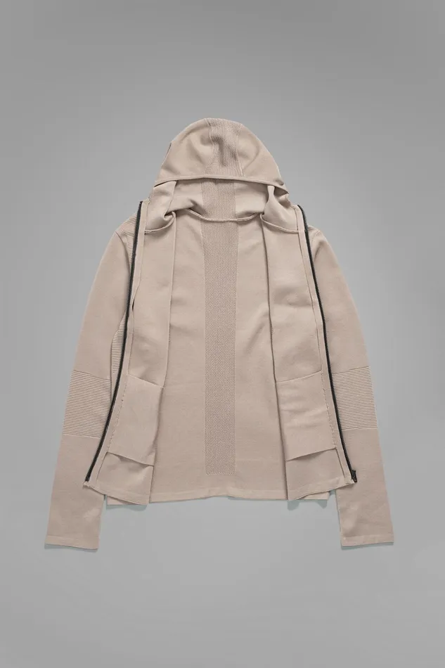 Men Aero Hooded Tech Jacket Utility Khaki Norse Projects Knitwear