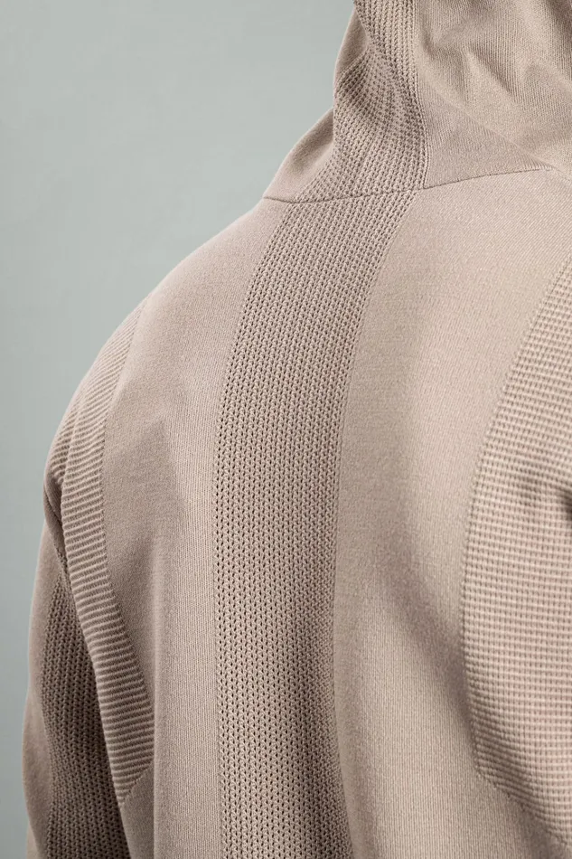 Men Aero Hooded Tech Jacket Utility Khaki Norse Projects Knitwear