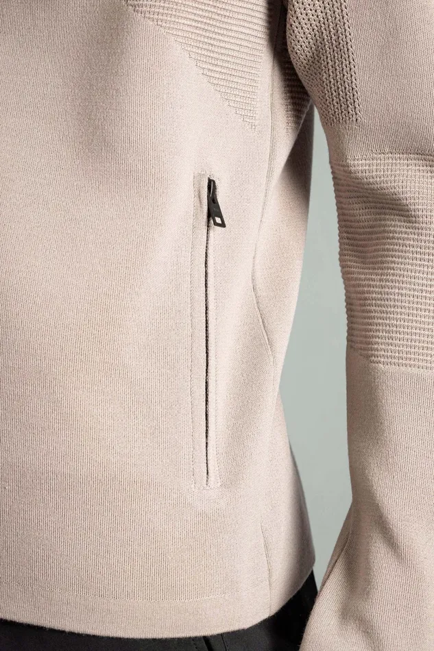 Men Aero Hooded Tech Jacket Utility Khaki Norse Projects Knitwear