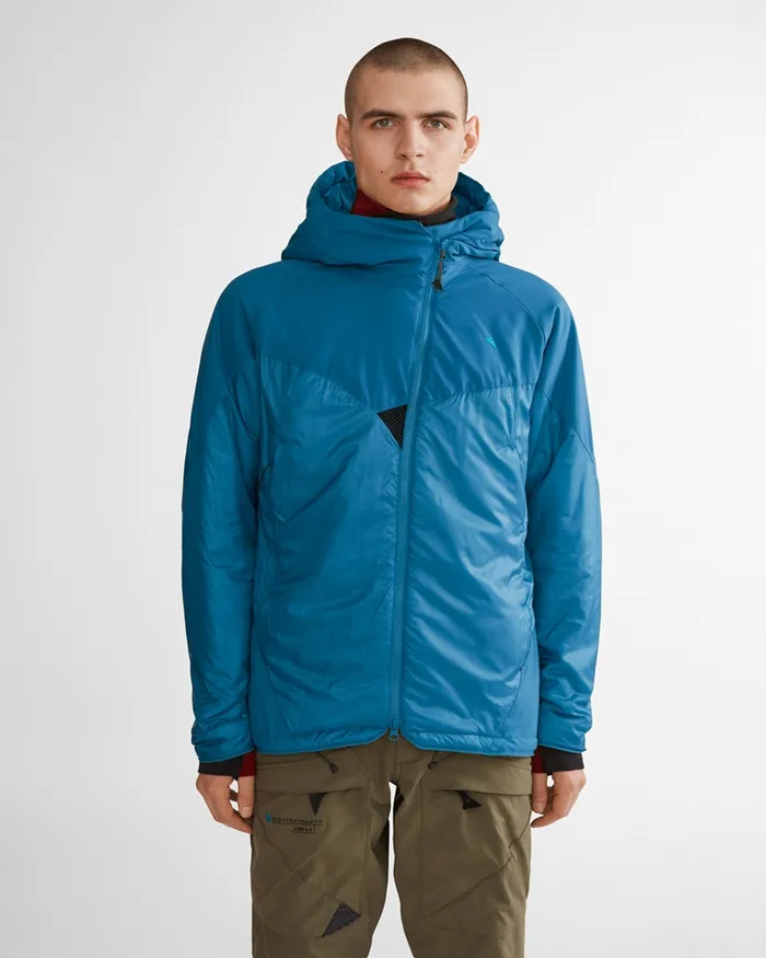Men Alv Primaloft Hooded Jacket Blue Sapphire Klttermusen Down and Insulated Jackets