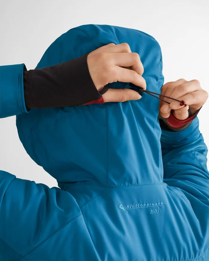 Men Alv Primaloft Hooded Jacket Blue Sapphire Klttermusen Down and Insulated Jackets