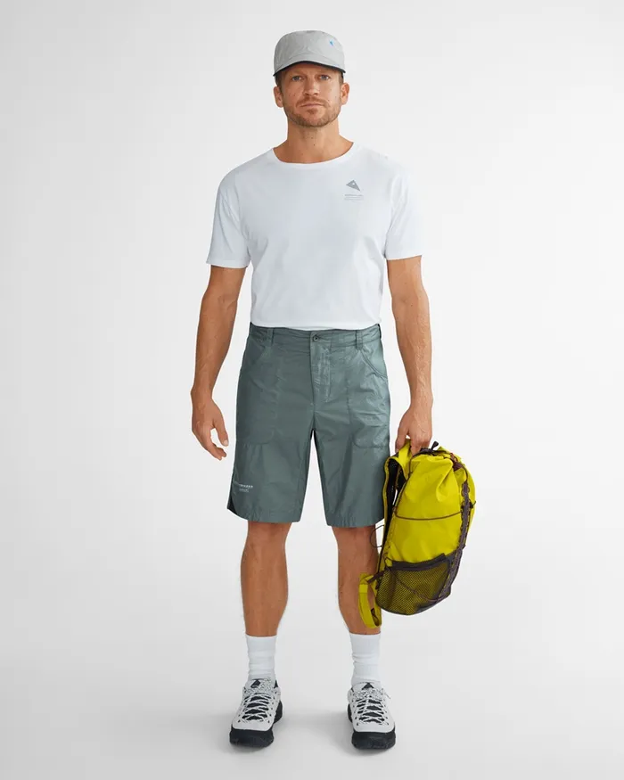 Men Ansur Katla Cotton Shorts Stone Blue Klttermusen Shorts