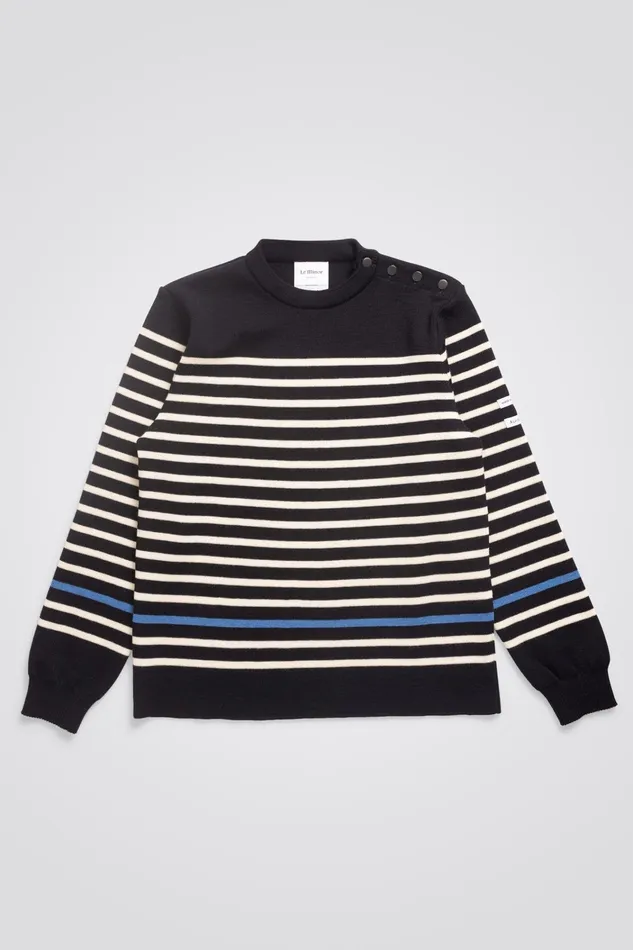 Men Arne Logo Sweat Dark Navy Norse Projects Sweatshirts