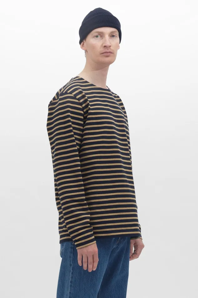 Men Arne Logo Sweat Dark Navy Norse Projects Sweatshirts