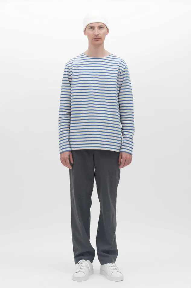 Men Arne Logo Sweat Dark Navy Norse Projects Sweatshirts