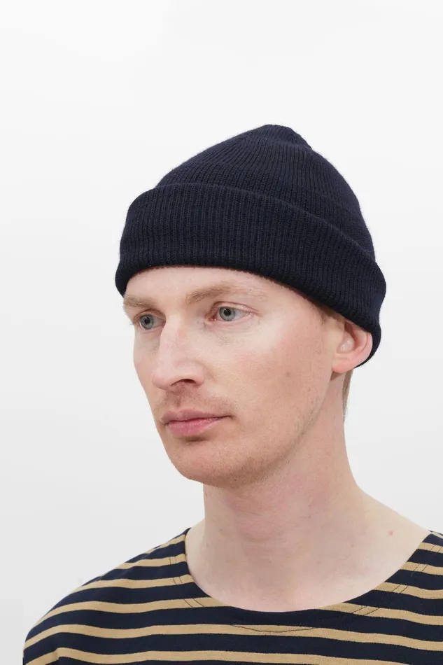 Men Arne Logo Sweat Dark Navy Norse Projects Sweatshirts