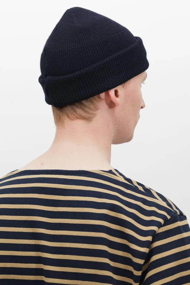 Men Arne Logo Sweat Dark Navy Norse Projects Sweatshirts