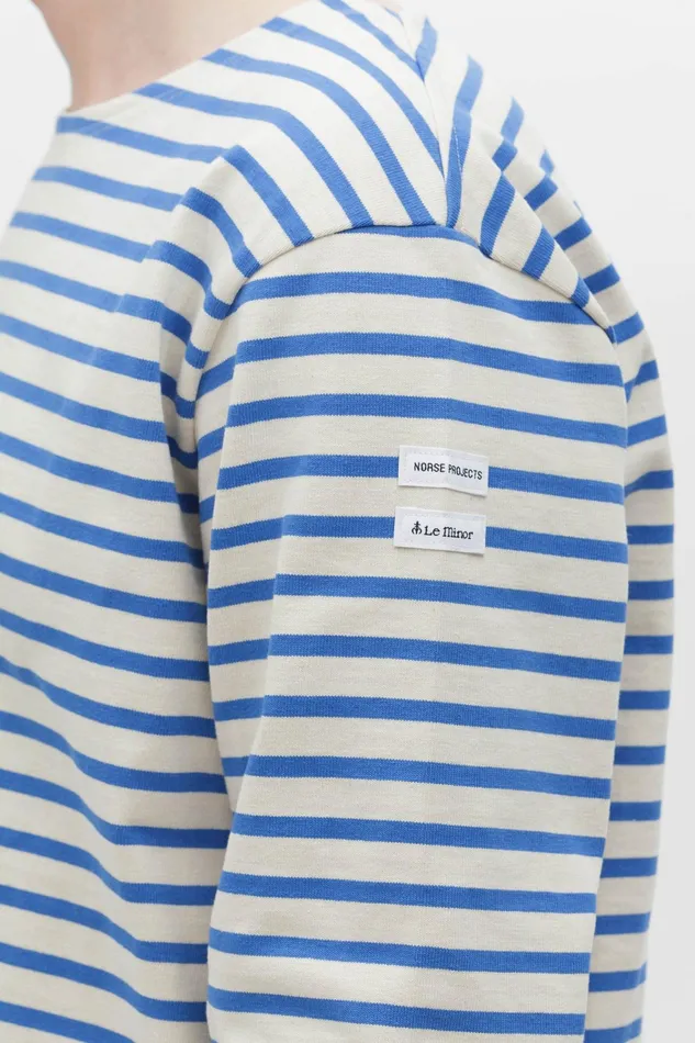Men Arne Logo Sweat Dark Navy Norse Projects Sweatshirts