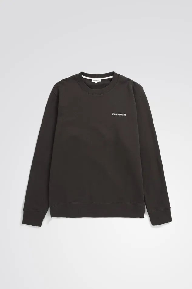 Men Arne Logo Sweat Espresso Norse Projects Sweatshirts
