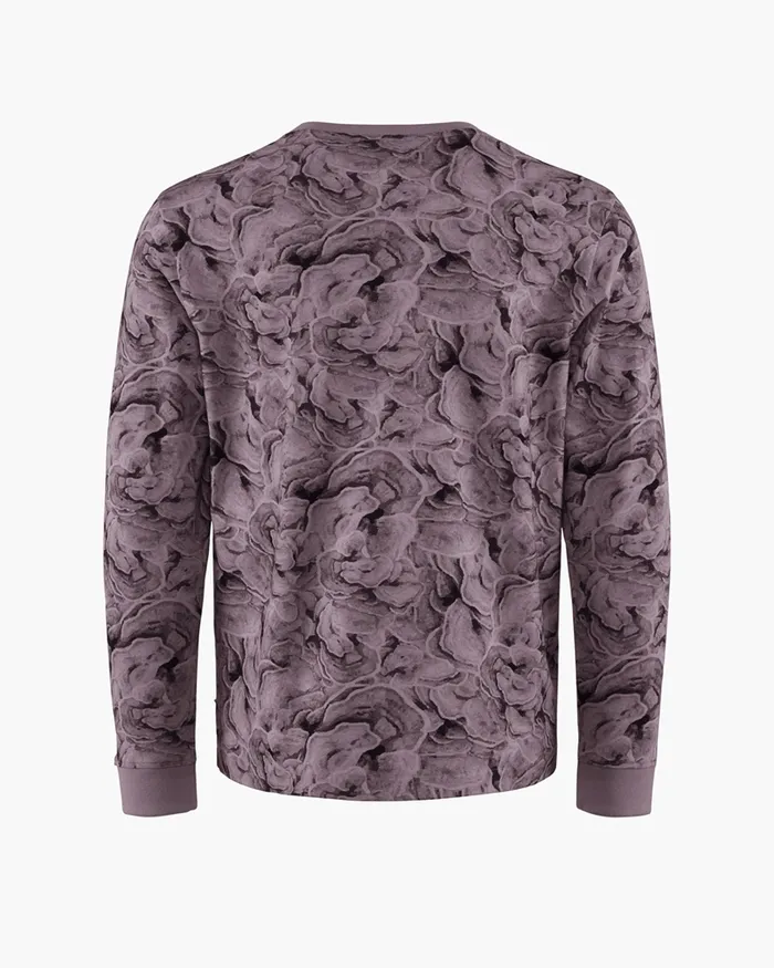 Men Ask LongSleeve Tee Lichen Boysenberry Klttermusen TShirts