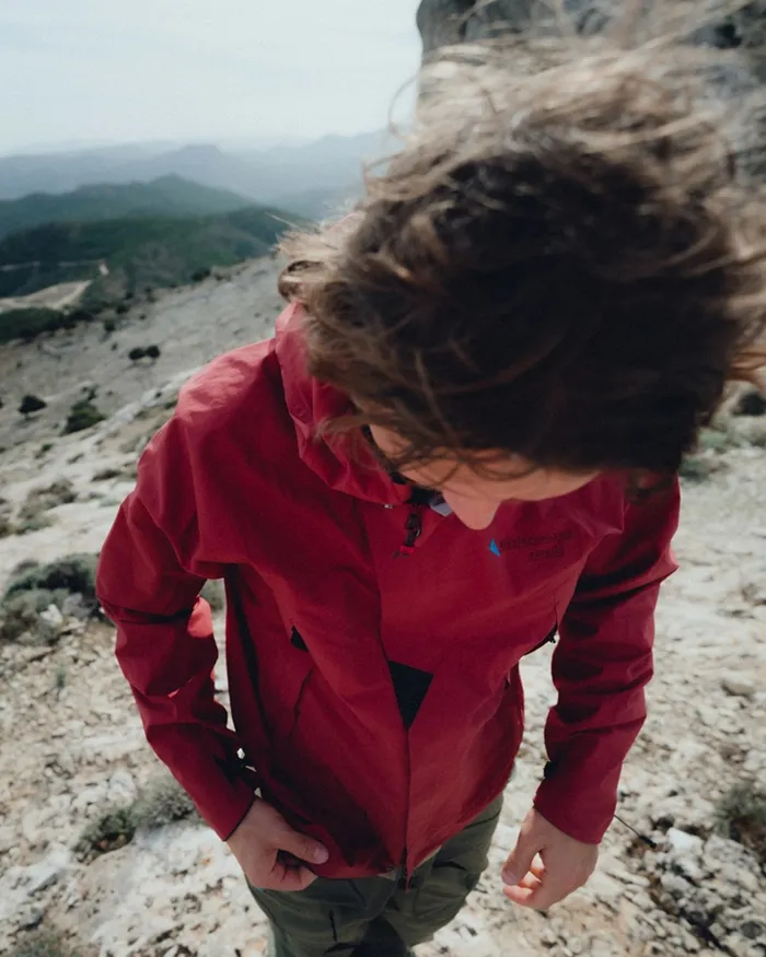 Men Asynja Lightweight CutanJacket Rose Red Klttermusen Waterproof Jackets