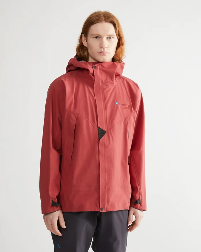 Men Asynja Lightweight CutanJacket Rose Red Klttermusen Waterproof Jackets