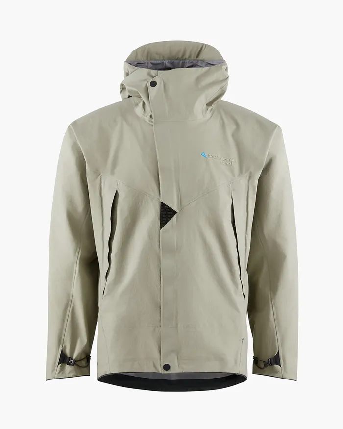 Men Asynja Lightweight CutanJacket Silver Green Klttermusen Waterproof Jackets