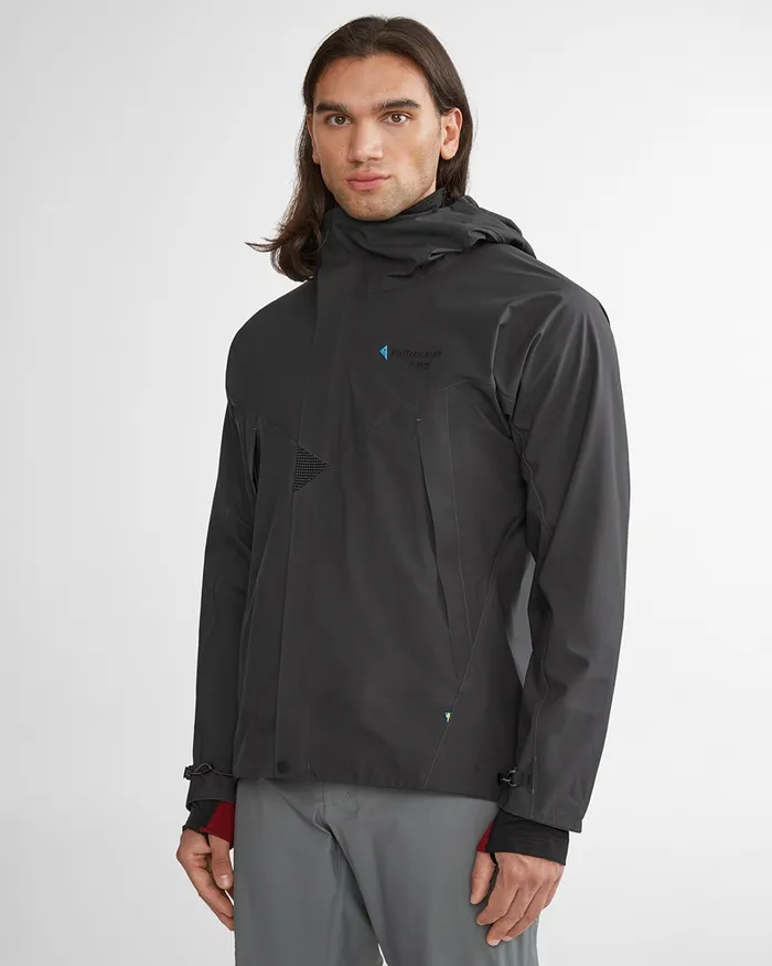 Men Asynja Lightweight CutanJacket Silver Green Klttermusen Waterproof Jackets