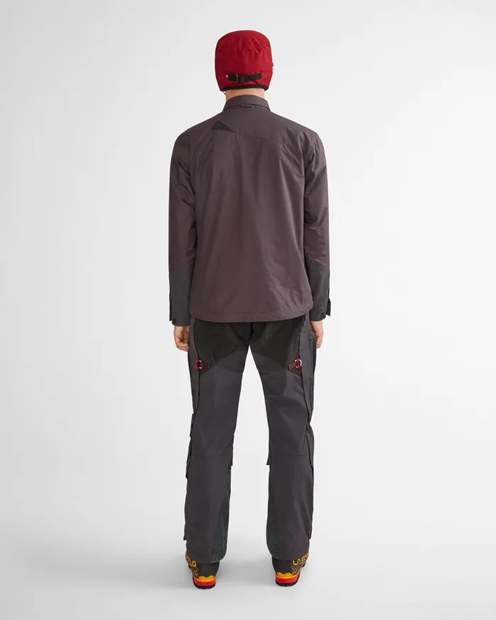Men Austre Katla Cotton Windproof Jacket Raven Burnt Klttermusen Shirts