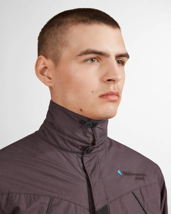 Men Austre Katla Cotton Windproof Jacket Raven Burnt Klttermusen Shirts