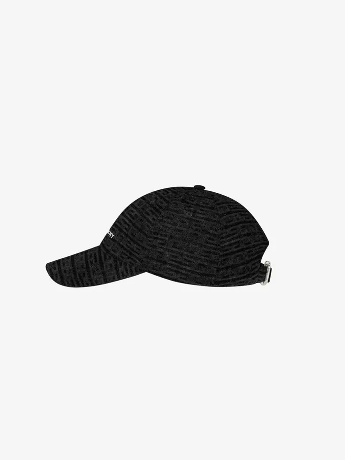 Men Beanies and Caps Givenchy GIVENCHY Embroidered Cap In Denim Black