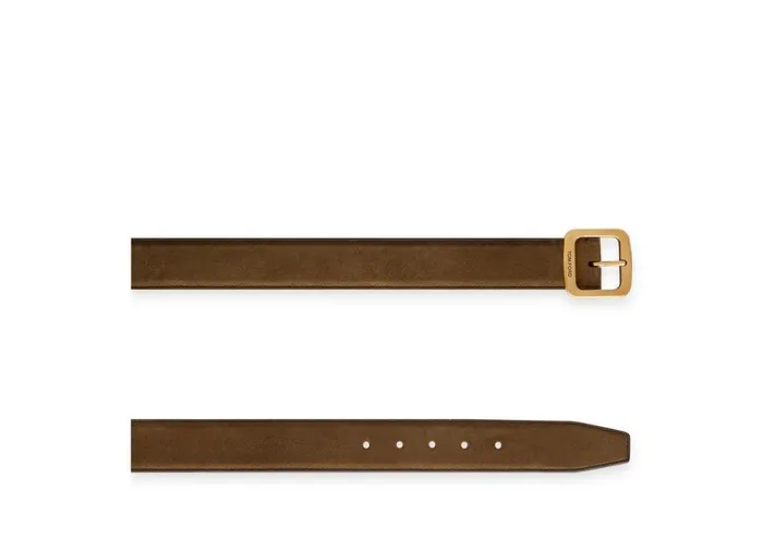 Men Belts Tom Ford Suede Square Belt Men Belts Tom Ford Suede Square Belt