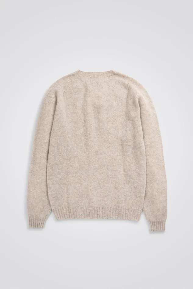 Men Birnir Brushed Lambswool Oatmeal Norse Projects Knitwear