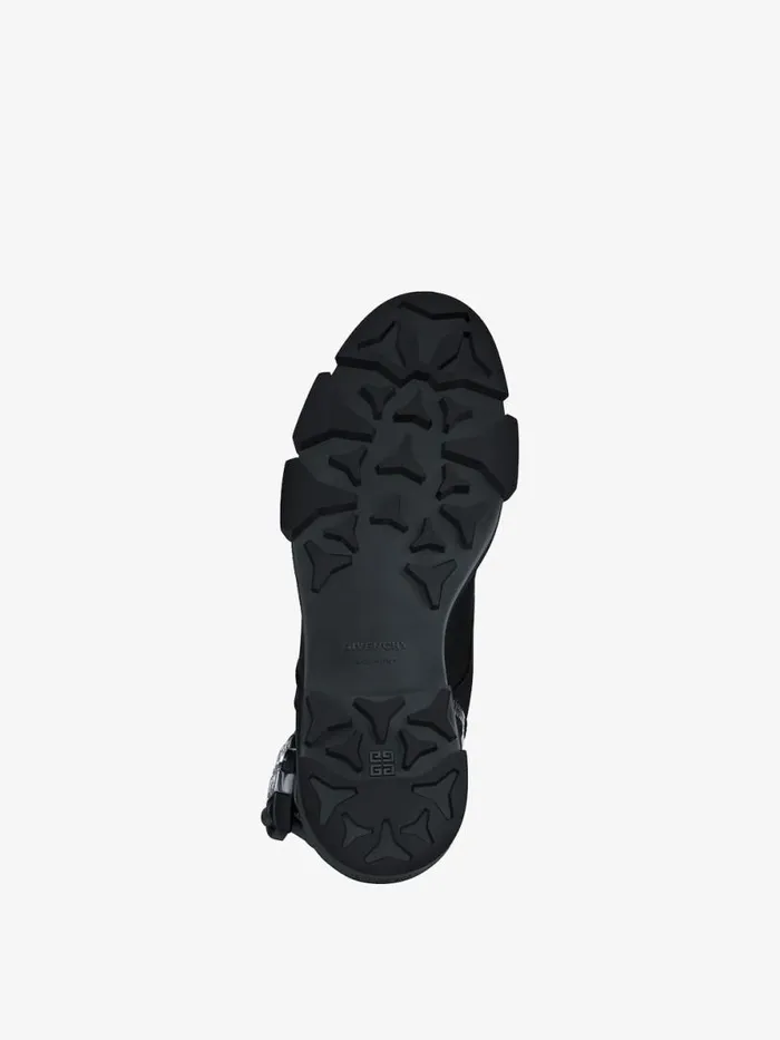 Men Boots and Loafers Givenchy Terra Boots In Leather With 4G Buckle Black