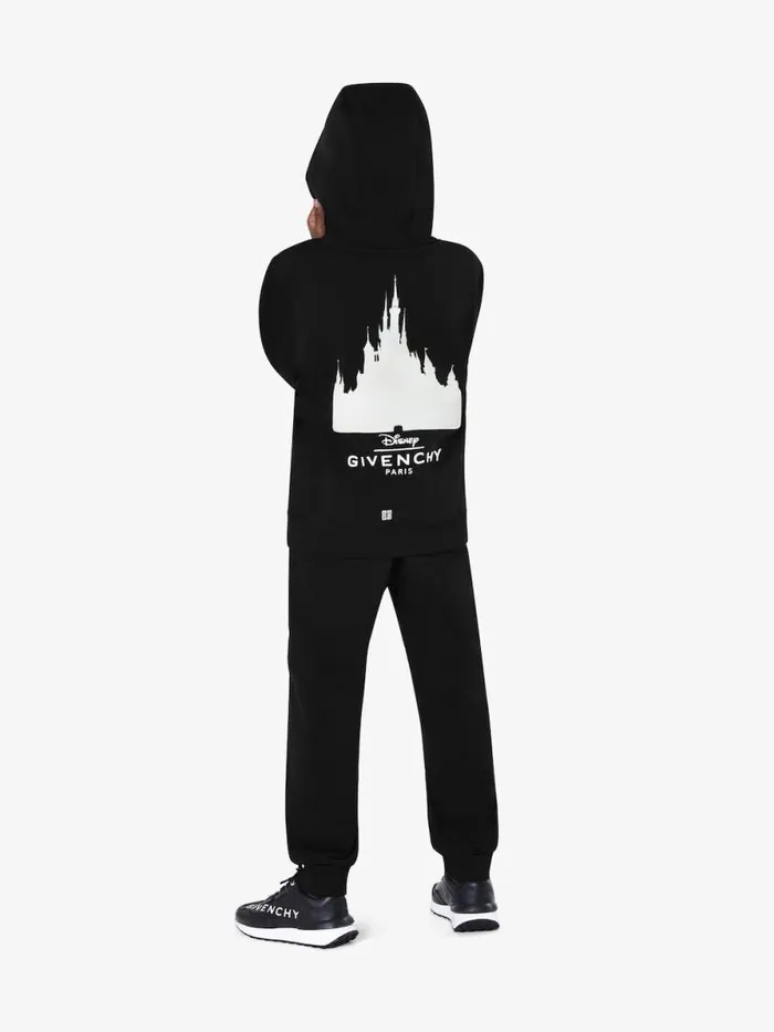 Men Boy 4 To 12 Years Givenchy Oswald Hoodie In Fleece Black