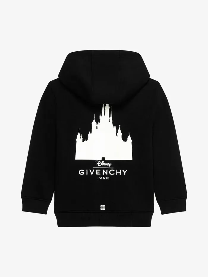 Men Boy 4 To 12 Years Givenchy Oswald Hoodie In Fleece Black