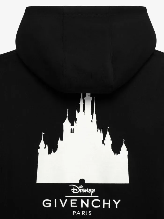 Men Boy 4 To 12 Years Givenchy Oswald Hoodie In Fleece Black