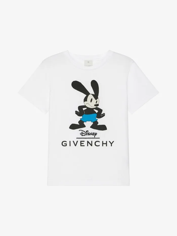 Men Boy 4 To 12 Years Givenchy Oswald Tshirt In Cotton White