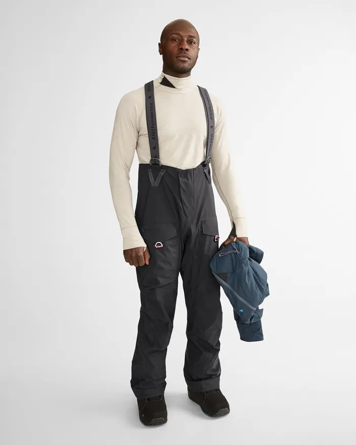 Men Brage 20 Salopette Waterproof Shell Pants Raven Klttermusen Waterproof Pants