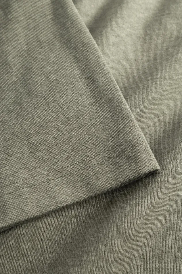 Men Espen Loose Printed SS Polo Sediment Green Norse Projects TShirts