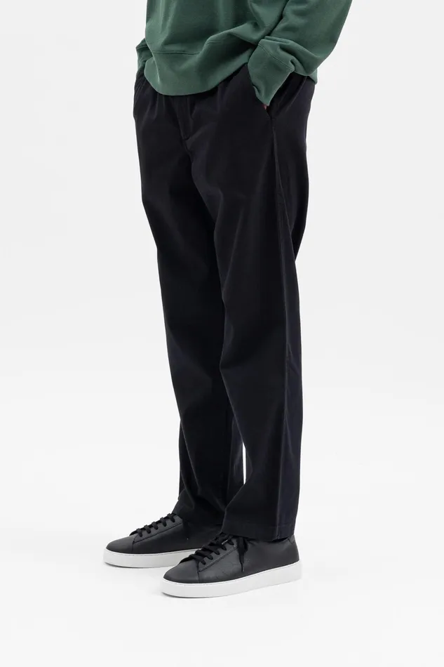 Men Ezra Light Stretch Black Norse Projects Trousers