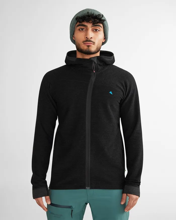 Men Hdur Hooded Zip Clay Klttermusen Fleeces and Sweaters