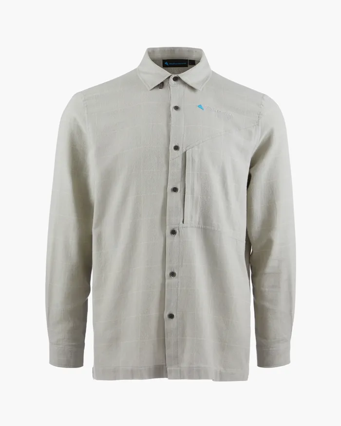 Men Helheim Long Sleeve Shirt Smoke Greyclay Klttermusen Shirts