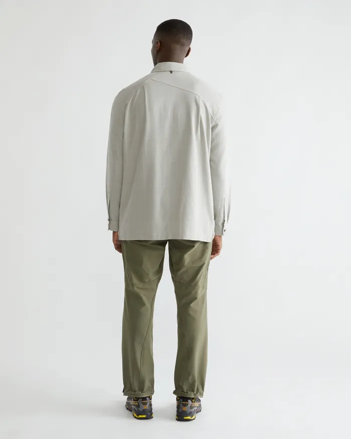 Men Helheim Long Sleeve Shirt Smoke Greyclay Klttermusen Shirts