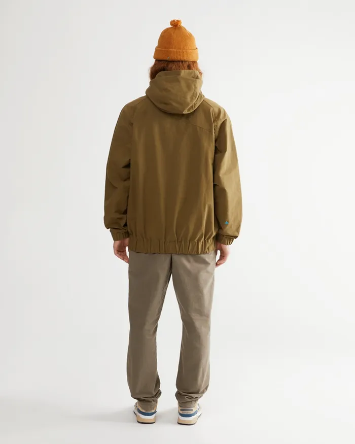 Men Hjuke Hooded Jacket Olive Klttermusen Wind Resistant Jackets