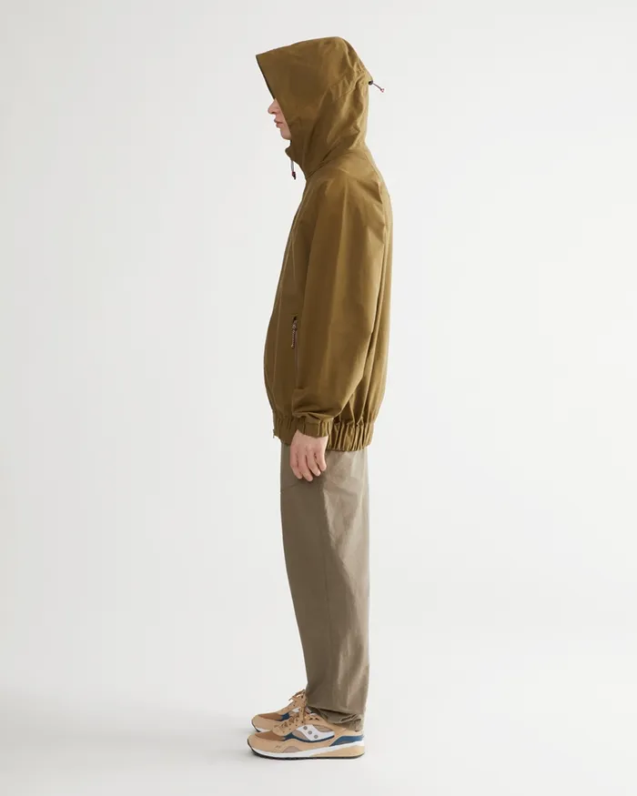 Men Hjuke Hooded Jacket Olive Klttermusen Wind Resistant Jackets