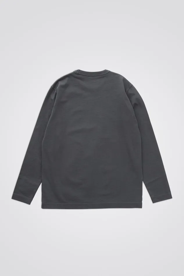 Men Holger Tab Series Reflective LS Battleship Grey Norse Projects TShirts