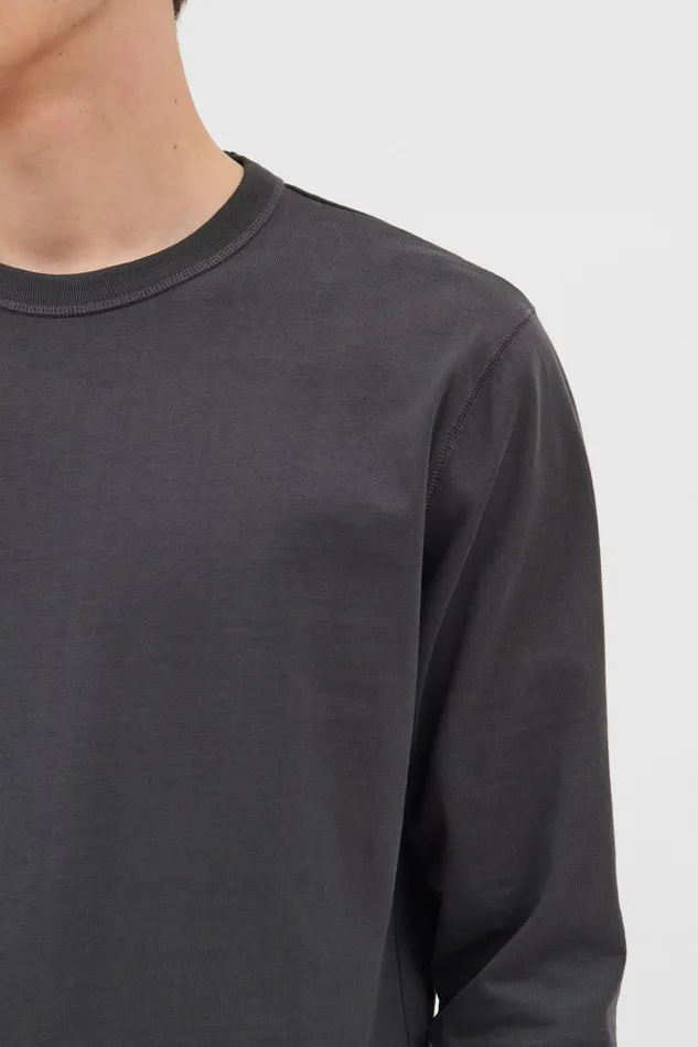 Men Holger Tab Series Reflective LS Battleship Grey Norse Projects TShirts