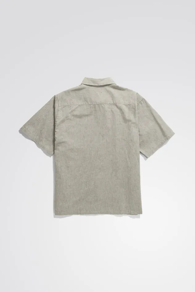 Men Ivan Relaxed Cotton Linen SS Shirt Ivy Green Norse Projects Shirting