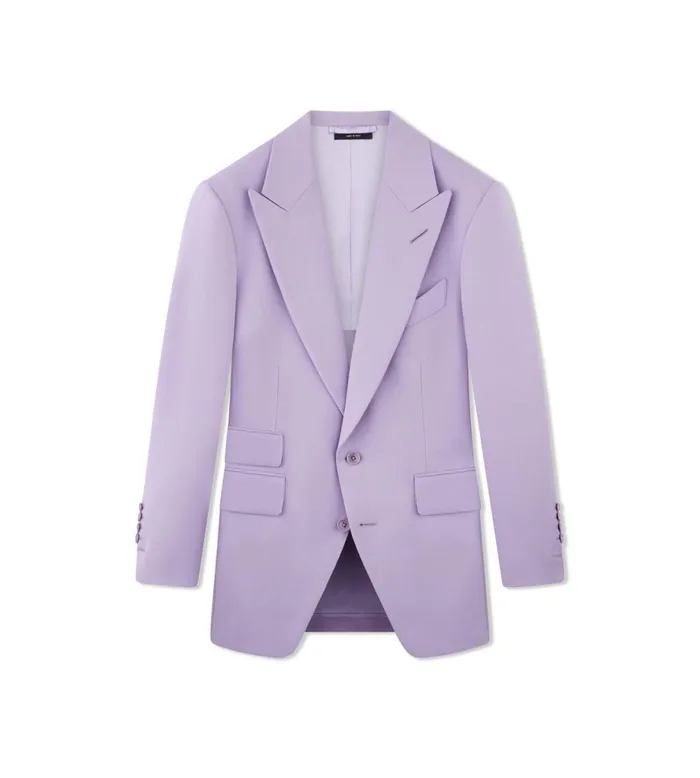 Men Jackets Tom Ford Wool Mohair Hopsack Atticus Jacket Light Violet