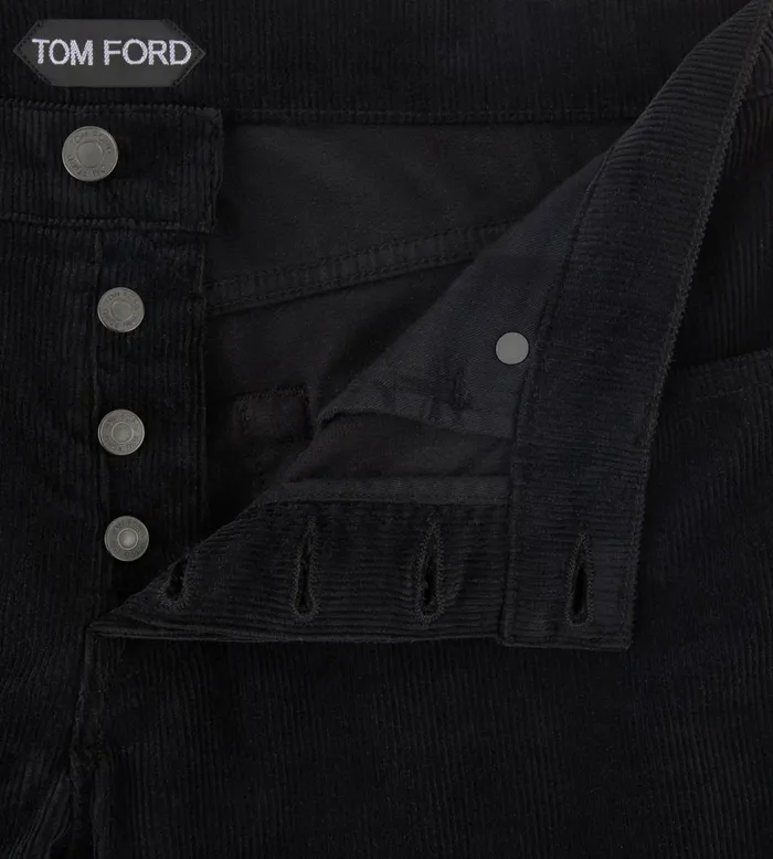 Men Jeans Tom Ford 12 Waves Cord Slim Fit Denim Black Men Jeans Tom Ford 12 Waves Cord Slim Fit Denim Black