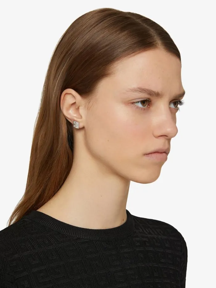 Men Jewelry Givenchy 4G Earrings In Metal Silvery Men Jewelry Givenchy 4G Earrings In Metal Silvery