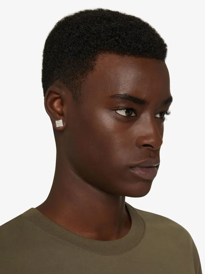 Men Jewelry Givenchy 4G Earrings In Metal Silvery Men Jewelry Givenchy 4G Earrings In Metal Silvery