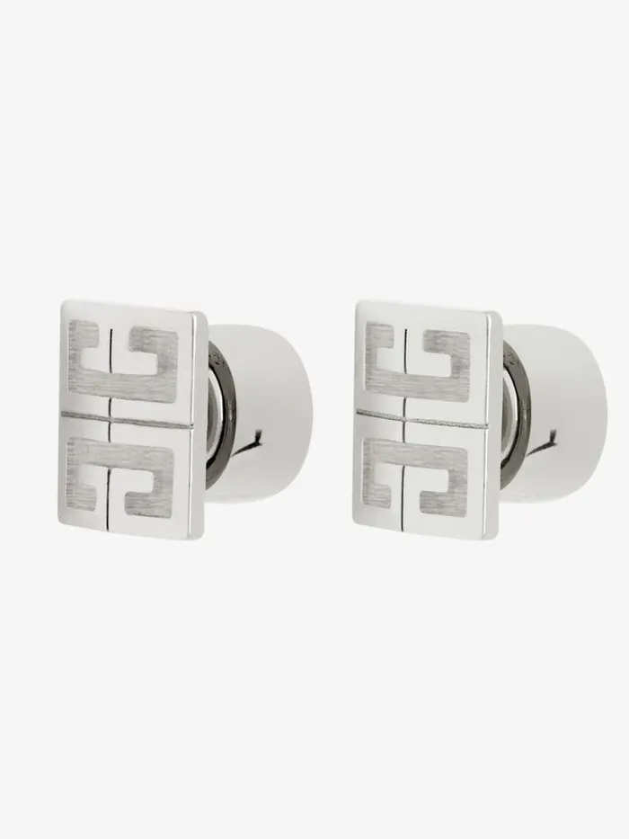 Men Jewelry Givenchy 4G Earrings In Metal Silvery Men Jewelry Givenchy 4G Earrings In Metal Silvery
