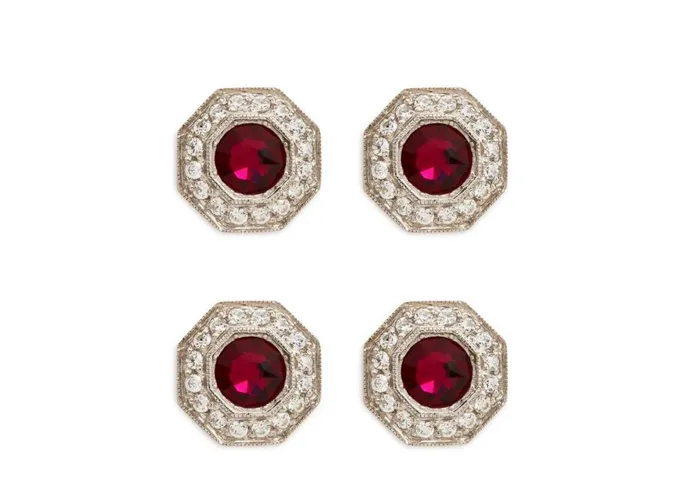 Men Jewelry Tom Ford Diamond Octagon Studs