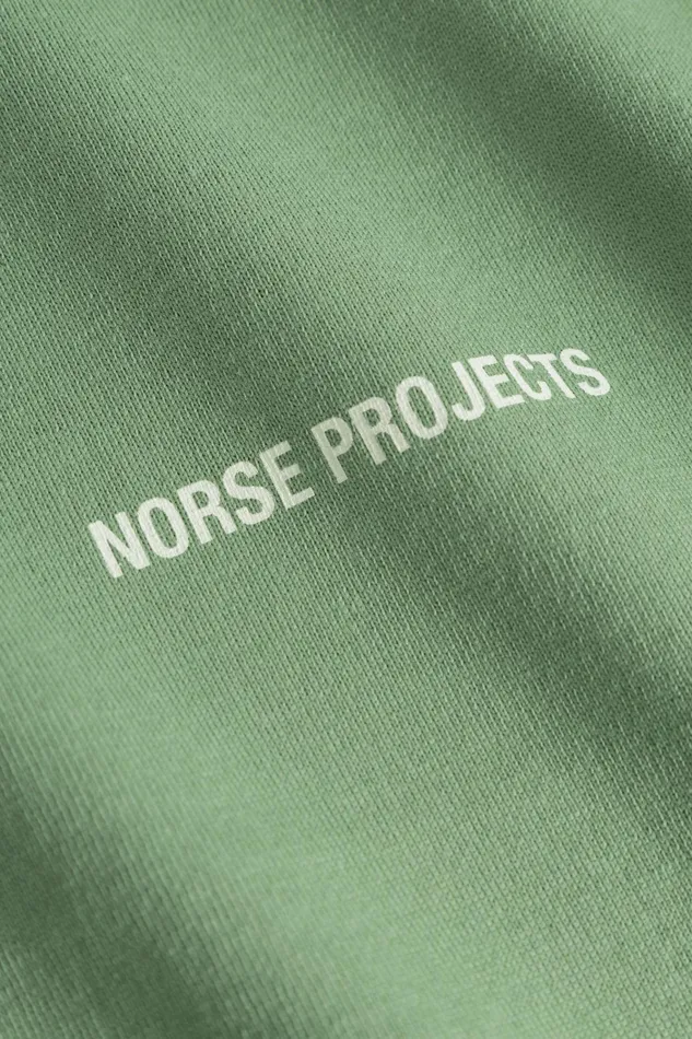 Men Johannes Logo Tshirt Linden Green Norse Projects TShirts