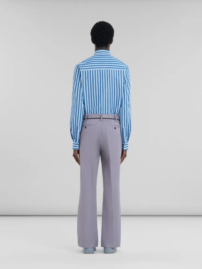 Men Marni Pants Grey Organic Gabardine Chinos