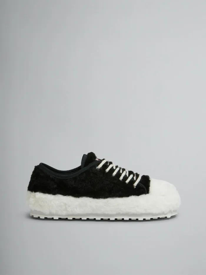 Men Marni Sneakers Black Teddy Tennis Sneaker