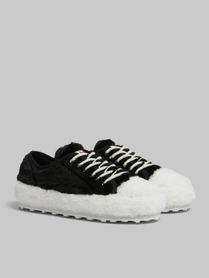 Men Marni Sneakers Black Teddy Tennis Sneaker